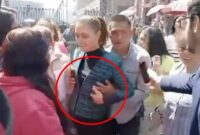 Presiden Meksiko, Claudia Sheinbaum dilecehkan pria mabuk, dada diremas hingga dicium di depan umum (Foto X Media Sosial).