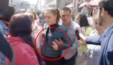 Presiden Meksiko, Claudia Sheinbaum dilecehkan pria mabuk, dada diremas hingga dicium di depan umum (Foto X Media Sosial).