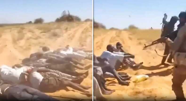 Tangkapan layar video – Warga sipil Sudan tewas dibantai pasukan RSF (foto sudanwarmonitor.com)