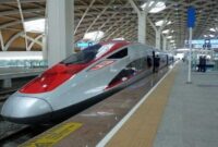 Kereta Cepat Jakarta–Bandung (KCJB) atau Whoosh.