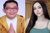 Foto kolase -  Ridwan Kamil dan Aura Kasih