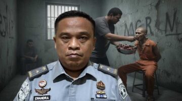 Foto Ilustrasi Kalapas Enemawira, Chandra Sudarto, terkait kasus narapidana dipaksa memakan daging anjing.
