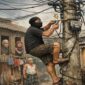 Oknum Pegawai PLN Takalar diduga melakukan pencurian listrik dari Pos Ronda di Takalar, sambungan ilegal terlihat di rumah warga AS (Ilustrasi)