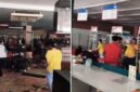 Tangkapan layar rekaman warga saat aksi penjarahan minimarket di Sibolga. (Foto kolase)