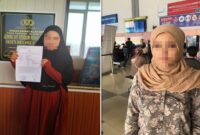 NS selaku pelapor (kiri) dan YM alias MK selaku terlapor (kanan), yang sebelumnya pernah diamankan di Polres Bontang beberapa tahun lalu dalam kasus serupa. Setelah bebas, terlapor diduga kembali melakukan penipuan. (Foto Kolase)