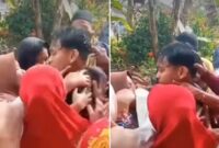 Tangkapan layar video seorang pemuda yang sebelumnya disangka meninggal dunia akibat kecelakaan lalu lintas tiba-tiba muncul dalam kondisi sehat
