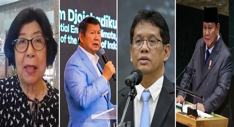 dr. Mintarsih A. Latief Sp.KJ, Hashim Sujono Djojohadikusumo, Purbaya Yudhi Sadewa, dan Presiden Prabowo Subianto (Foto Kolase)