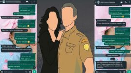 Bukti chat mesra yang diduga antara EK, istri oknum ekspedisi, dengan oknum ASN. (Dok. IK, oknum karyawan ekspedisi)