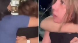 Tangkapan layar video yang beredar di media sosial memperlihatkan momen penggerebekan seorang perwira polisi oleh istrinya di sebuah homestay di Kendari. (Foto kolase)