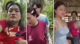 Tangkapan layar video viral Ibu Tiri vs Anak Tiri yang beredar di media sosial.