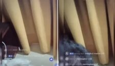 Tangkapan layar video live TikTok yang viral diduga menampilkan oknum Kepala Desa di Kabupaten Balangan bersama seorang wanita. (Foto kolase)