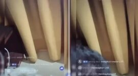 Tangkapan layar video live TikTok yang viral diduga menampilkan oknum Kepala Desa di Kabupaten Balangan bersama seorang wanita. (Foto kolase)