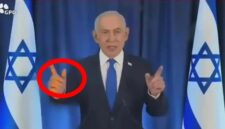 Tangkapan layar video pidato Benjamin Netanyahu yang viral di media sosial, warganet menyoroti kejanggalan pada tangan yang tampak memiliki enam jari sehingga memicu dugaan rekayasa AI atau deepfake.