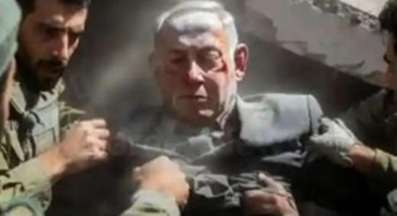 Foto yang diklaim memperlihatkan Benjamin Netanyahu tewas setelah bunker yang diduga menjadi tempat perlindungannya dihantam rudal Iran beredar luas di media sosial. Hingga kini, belum ada konfirmasi resmi dari pemerintah Israel mengenai kebenaran klaim tersebut.