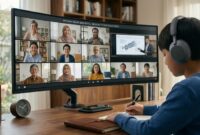 Ilustrasi Sekolah Online