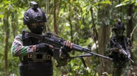 Ilustrasi prajurit TNI kontak tembak dengan KKB di Kabupaten Maybrat, Papua Barat Daya