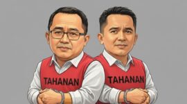 Mantan anggota DPR RI dari Dapil Sulawesi Selatan III, Muh Fauzi, yang juga merupakan suami mantan Bupati Luwu Utara (kiri), bersama Wakil Ketua DPRD Luwu, Zulkifli (kanan).