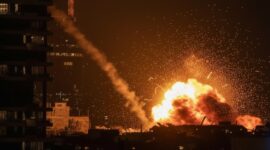 Visual bunker yang disebut digunakan petinggi Israel dilaporkan hancur setelah dihantam rudal.