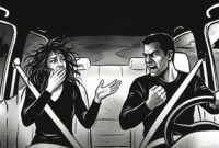 Ilustrasi cekcok dalam mobil