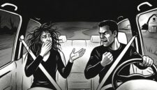 Ilustrasi cekcok dalam mobil