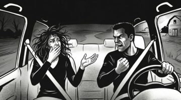 Ilustrasi cekcok dalam mobil