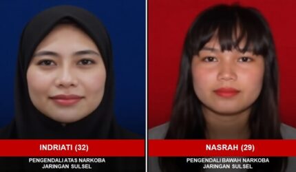 Bareskrim Polri Rilis Wajah 2 Wanita DPO Asal Makassar Pengendali Sabu