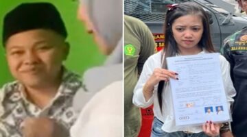 Rey (kiri), sosok yang menyamar sebagai pria, dan Intan Anggraeni (kanan) yang kini melaporkan kasus tersebut ke polisi.