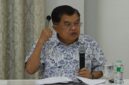 Jusuf Kalla saat konferensi pers terkait polemik ceramah di Jakarta (Ist)