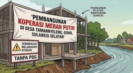 Ilustrasi Pembangunan Koperasi Merah Putih di Desa Tamanyeleng Tanpa PBG, Terindikasi Melanggar Aturan