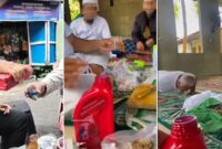 Tangkapan layar video memperlihatkan sejumlah pria di Makassar menenggak oli secara bergiliran, baik di pinggir jalan maupun di dalam masjid, aksi yang kemudian viral di media sosial dan menuai kecaman publik. (Foto kolase)