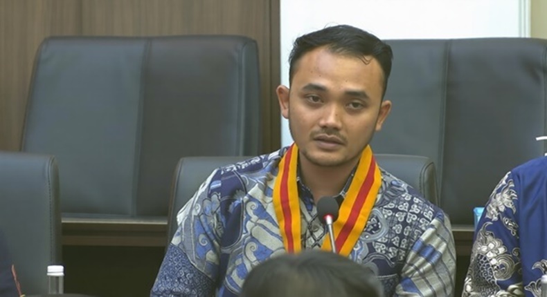 Ketua Umum Perhimpunan Mahasiswa Hukum Indonesia (PERMAHI), Azhar Sidiq