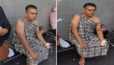 Sekuriti Ramayana menjadi korban penikaman oleh juru parkir saat kegiatan CFD di Boulevard Makassar. (Foto kolase).