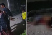 Tangkapan layar video peristiwa berdarah antar nelayan di Kodingareng yang menewaskan satu orang (foto kolase).