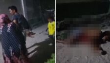 Tangkapan layar video peristiwa berdarah antar nelayan di Kodingareng yang menewaskan satu orang (foto kolase).