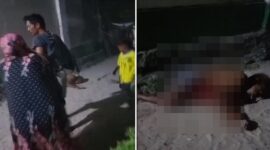 Tangkapan layar video peristiwa berdarah antar nelayan di Kodingareng yang menewaskan satu orang (foto kolase).