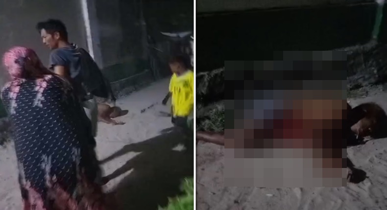 Tangkapan layar video peristiwa berdarah antar nelayan di Kodingareng yang menewaskan satu orang (foto kolase).
