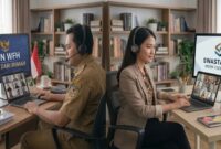 Ilustrasi Work From Home