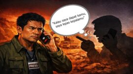 Ilustrasi wartawan menerima ancaman melalui telepon usai memberitakan dugaan tambang ilegal di Toraja Utara