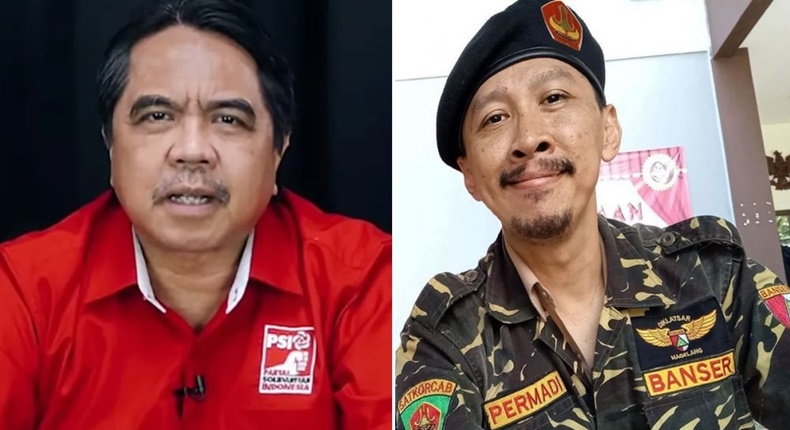 Ade Armando dan Permadi Arya alias Abu (Foto kolase)