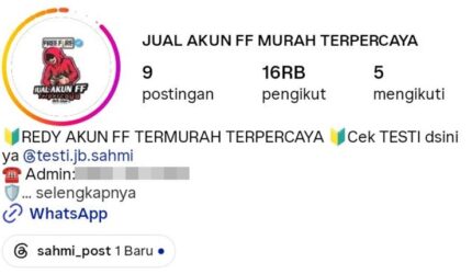 Siswi SMP di Makassar Kena “Prank” Testimoni Palsu, Uang Beli Akun FF Melayang