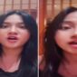 Tangkapan layar video viral sosok perempuan berinisial L terkait kasus komentar rasis yang telah diperjelas menggunakan teknologi AI.