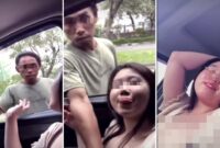 Tangkapan layar video viral yang memperlihatkan interaksi antara wanita dalam mobil dan pedagang cilok keliling yang ramai dibahas warganet di media sosial. (Foto kolase)
