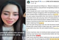 Tangkapan layar unggahan status Owner FF di media sosial (Foto kolase)