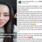Tangkapan layar unggahan status Owner FF di media sosial (Foto kolase)