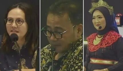Juri LCC Empat Pilar MPR RI dan MC (Foto kolase)