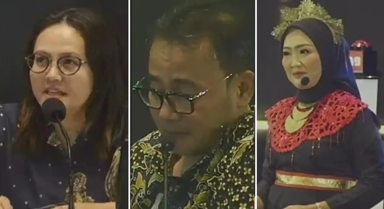 Juri LCC Empat Pilar MPR RI dan MC (Foto kolase)