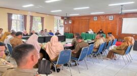 Ketua Komisi I DPRD Luwu Utara, Hj. Megawati Jamal, S.Kom bersama jajaran komisi saat memimpin RDP dengan sejumlah SKPD membahas rendahnya realisasi serapan anggaran Triwulan I tahun 2026.