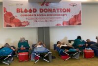 Suasana kegiatan donor darah yang digelar MaxOne Hotel & Resort Makassar bekerja sama dengan PMI Kota Makassar dan Relawan PMI Kecamatan Panakkukang di Ruangan Kaneke & Cakalang, Rabu (13/5/2026).
