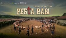 Poster Official Trailer film dokumenter Pesta Babi garapan sutradara Cypri Paju Dale dan Dandhy Laksono yang kini ramai diperbincangkan netizen karena mengangkat kerangka analisis kolonialisme di Papua