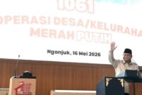 Presiden Prabowo Subianto Saat menghadiri peresmian Koperasi Desa Merah Putih di Nganjuk, Jawa Timur (Foto: BPMI Setpres/Cahyo)